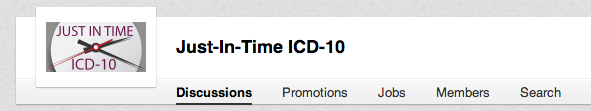 Just-In-Time ICD-10 Group